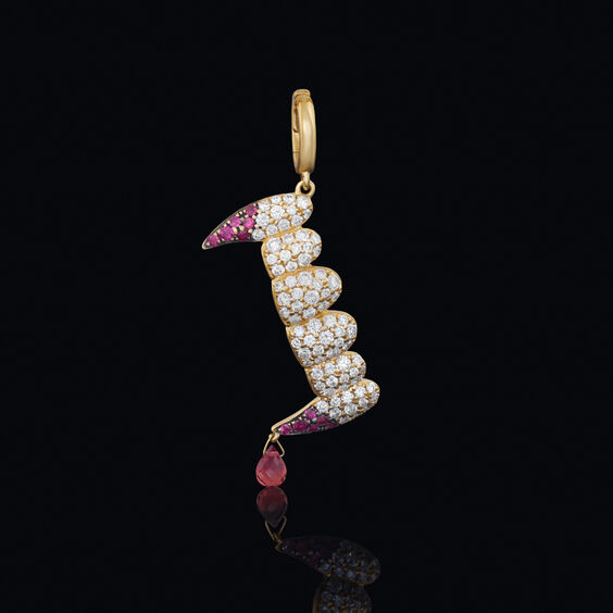 Annoushka x The Vampire's Wife 18ct Yellow Gold Fangs Charm